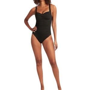 Sea Level Eco Essentials Twist Front One Piece Swimsuit